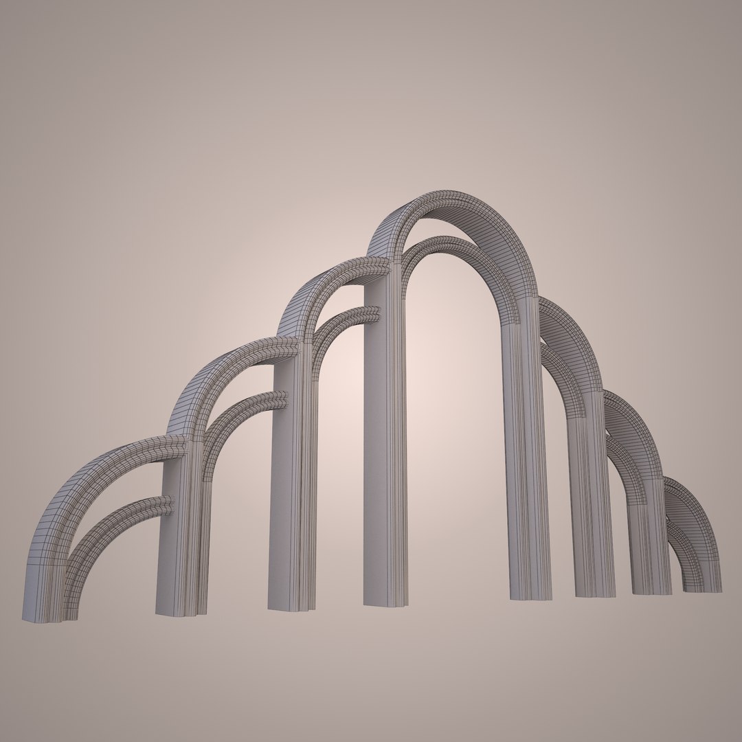 3d Graceful Arch Model