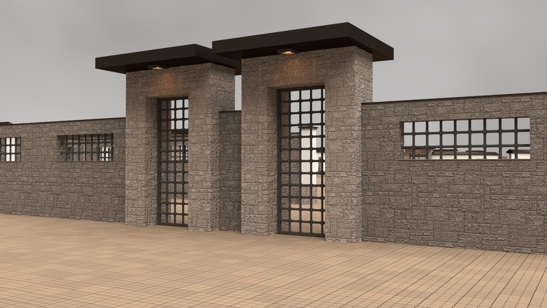 3d Modular Walls Gates