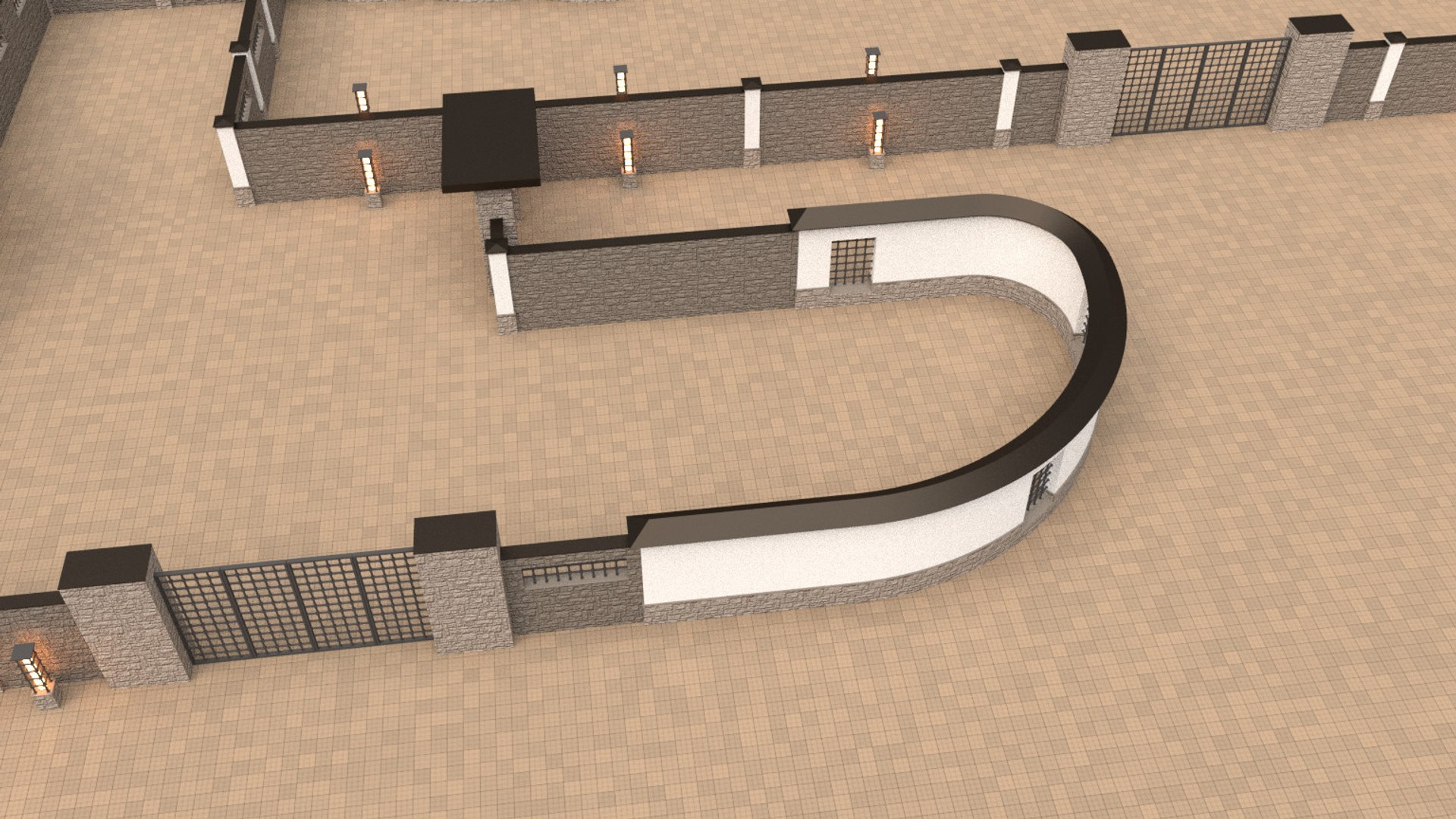 3d Modular Walls Gates