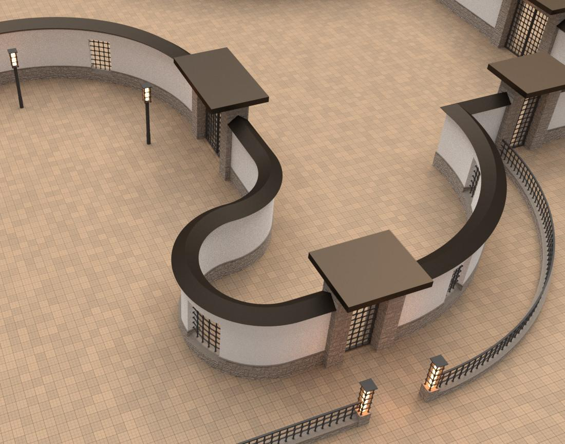 3d modular walls gates