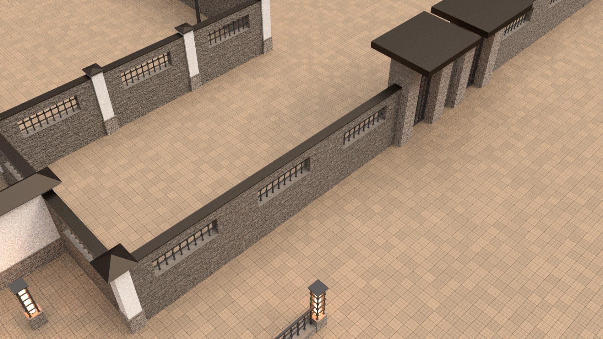 3d Modular Walls Gates
