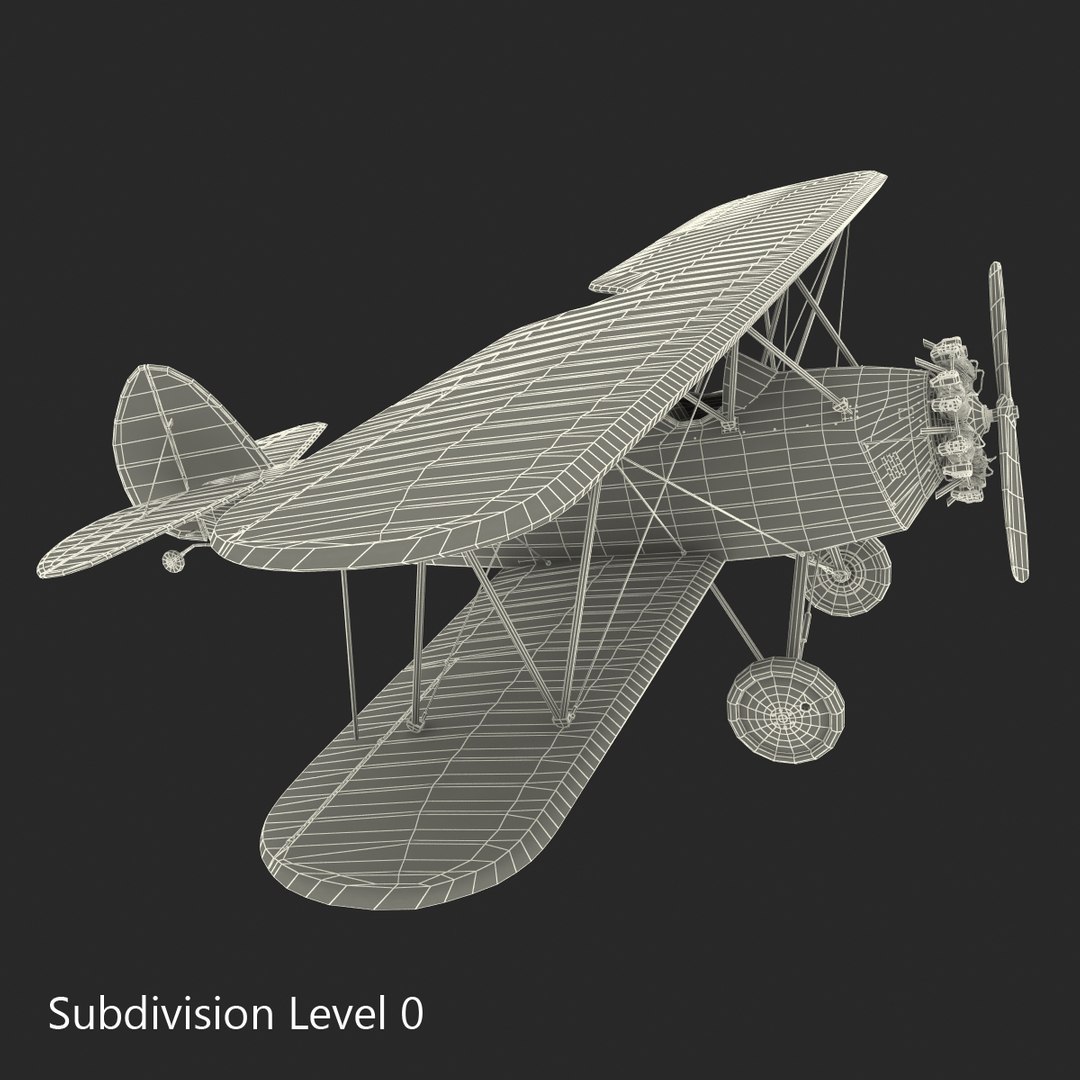 Ww1 Biplane 3d Model