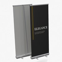 Roll-Up Banner - Real Estate Theme Customizable Display