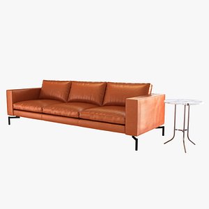 standard leather 104" sofa by BluDot