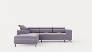 Corner Sofa Bed ALICO Left 3D