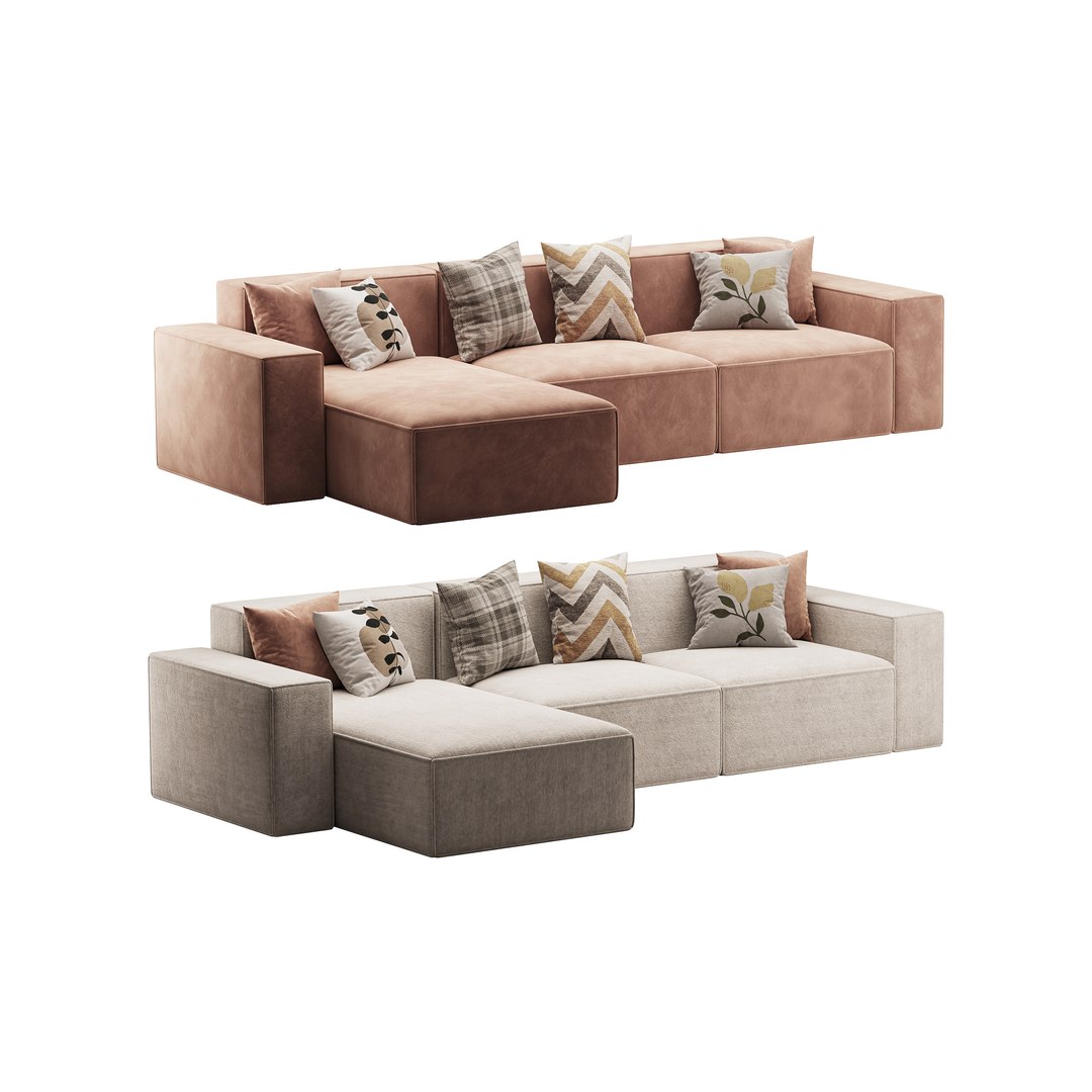 Divan Davis 340x165 3D Model - TurboSquid 2316589