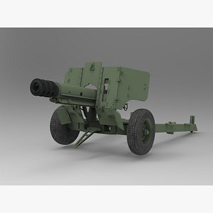 3D M-48B1 76mm mountain gun model