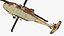 3D Twin Turbine Military Helicopter with Side Doors Brown Used Rigged model