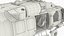 3D Twin Turbine Military Helicopter with Side Doors Brown Used Rigged model