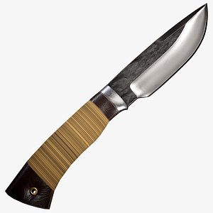 3D hunting knife model