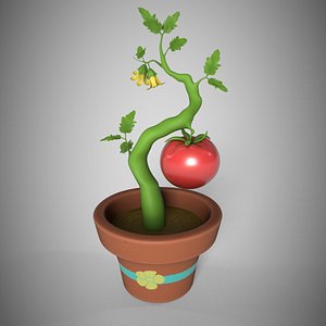 tomato tree production 3D model