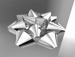 3d ribbon bow model