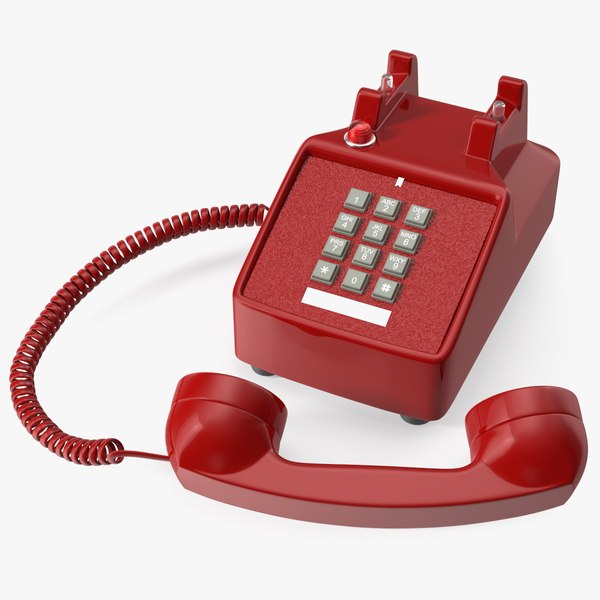 Bittel Retro Telephone Off Hook 3D model