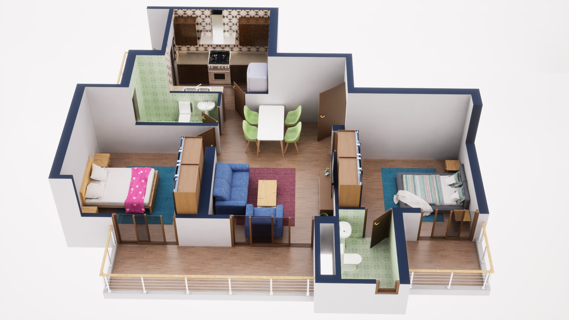 3D Floor Plan 38 - TurboSquid 1971861