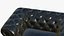 Leather Chesterfield Single Black 3D