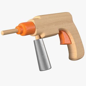 3D Wooden Drill Toy model