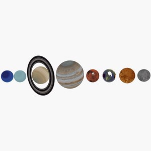 3D model Planets