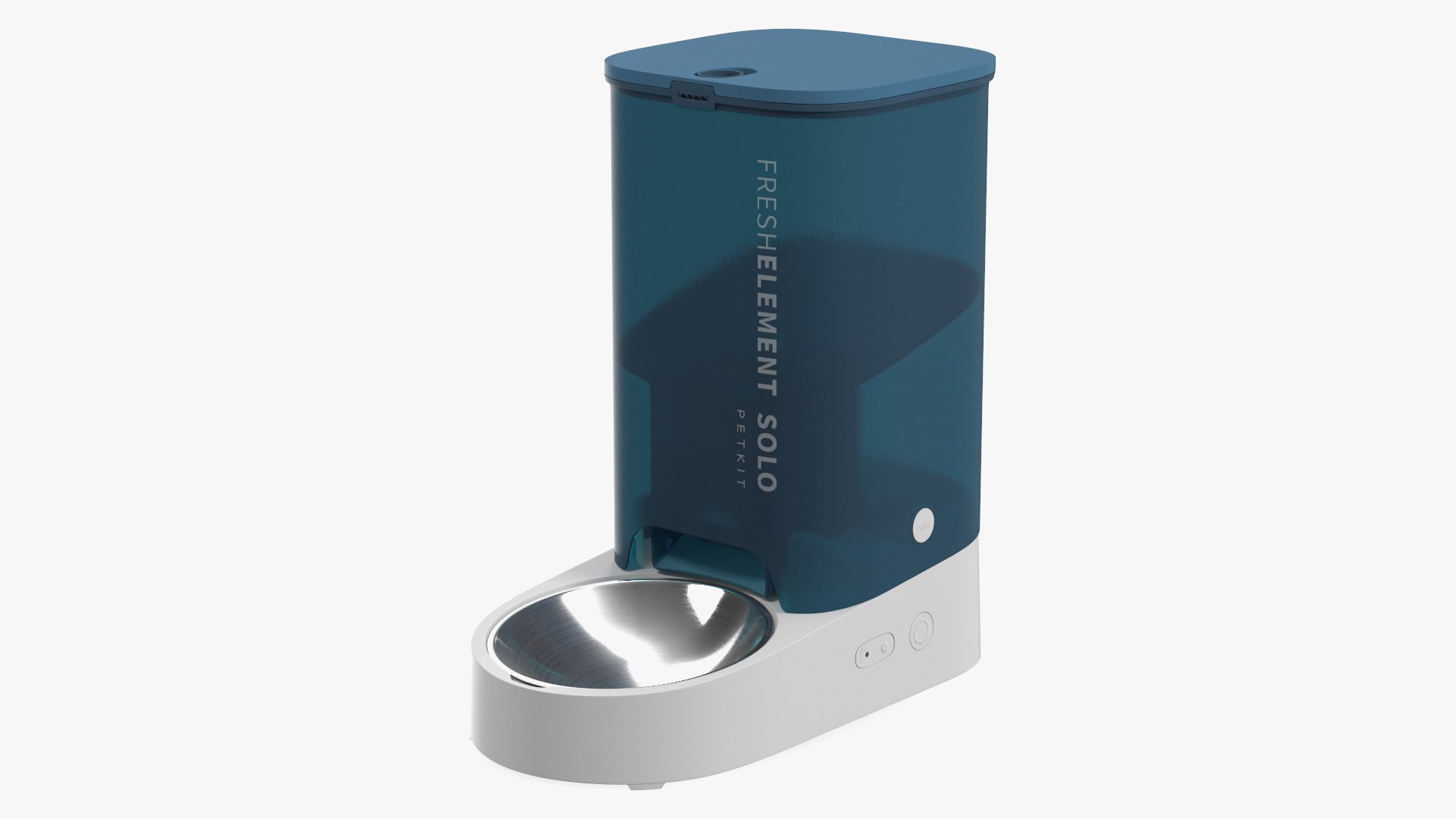 Automatic WiFi Pet Feeder Petkit Blue 3D model preview