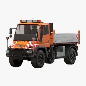 3D model dump truck unimog industrial