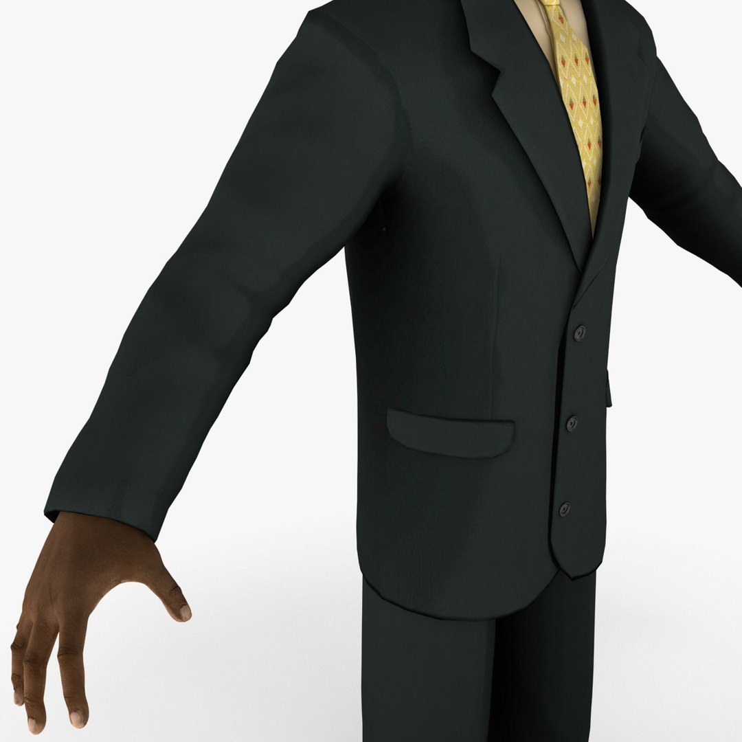 3d businessman 4 rigged man