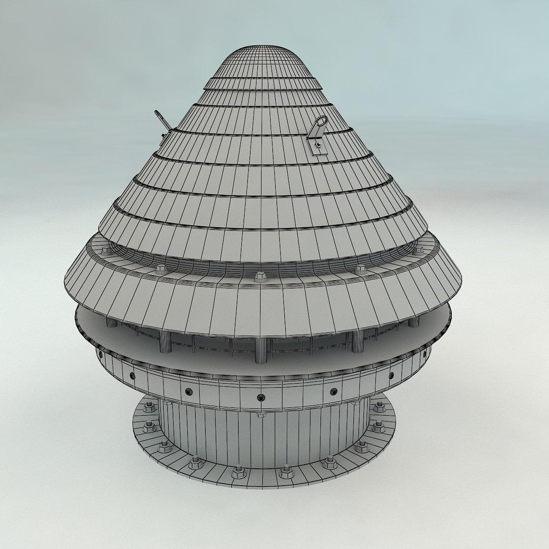 Roof ventilation architecture model - TurboSquid 1619624