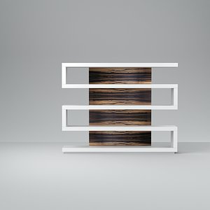 3d bookcase area