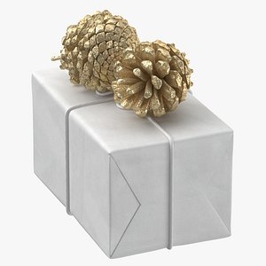 3D wrapped christmas gift 01