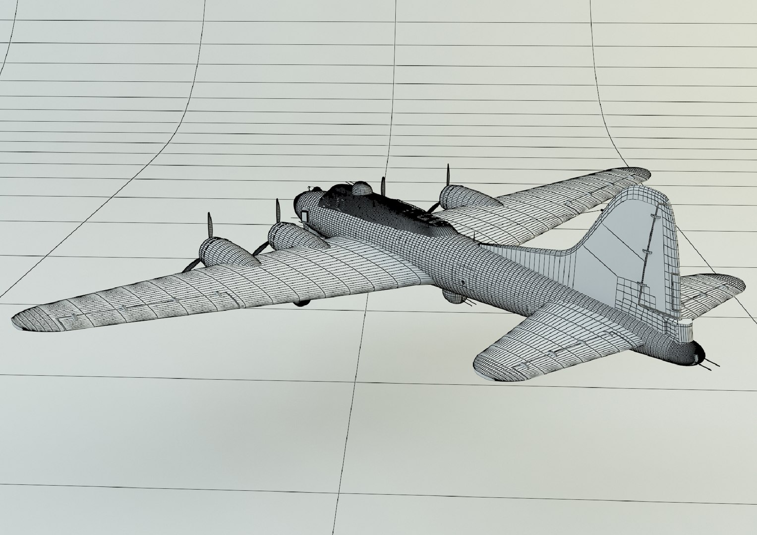 Boeing B-17 Historic Fighter Jet 3D Model - TurboSquid 1964689