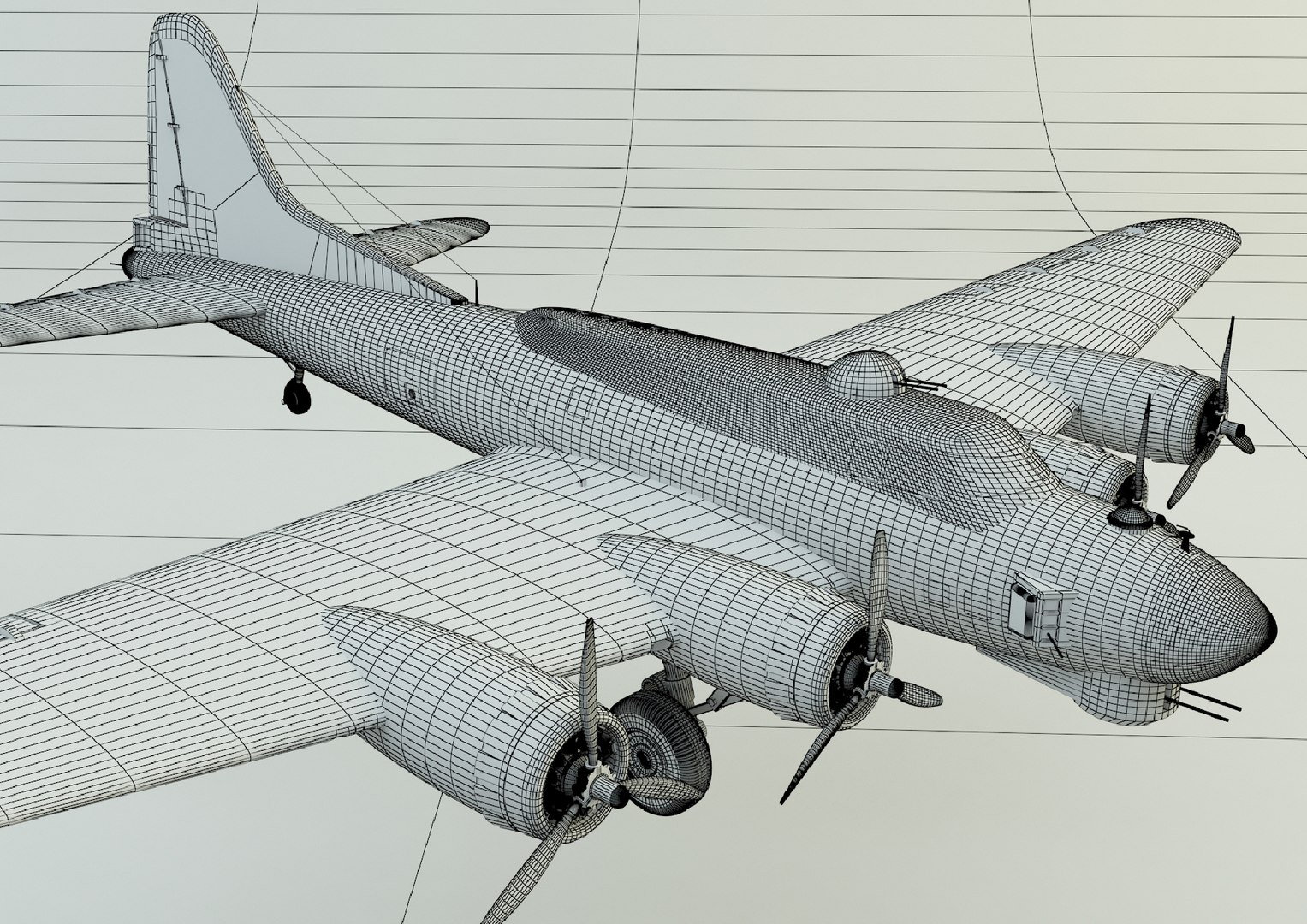 Boeing B-17 Historic Fighter Jet 3D Model - TurboSquid 1964689