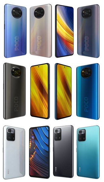 3D model Xiaomi Poco X3 GT NFC And PRO