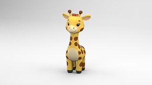 3D Toy giraffe model