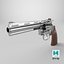 Revolver 05 Silver Colt Python Todas as texturas PBR Unity UE
