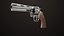 Revolver 05 Silver Colt Python Todas as texturas PBR Unity UE
