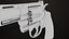 Revolver 05 Silver Colt Python Todas as texturas PBR Unity UE