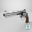 Revolver 05 Silver Colt Python Todas as texturas PBR Unity UE
