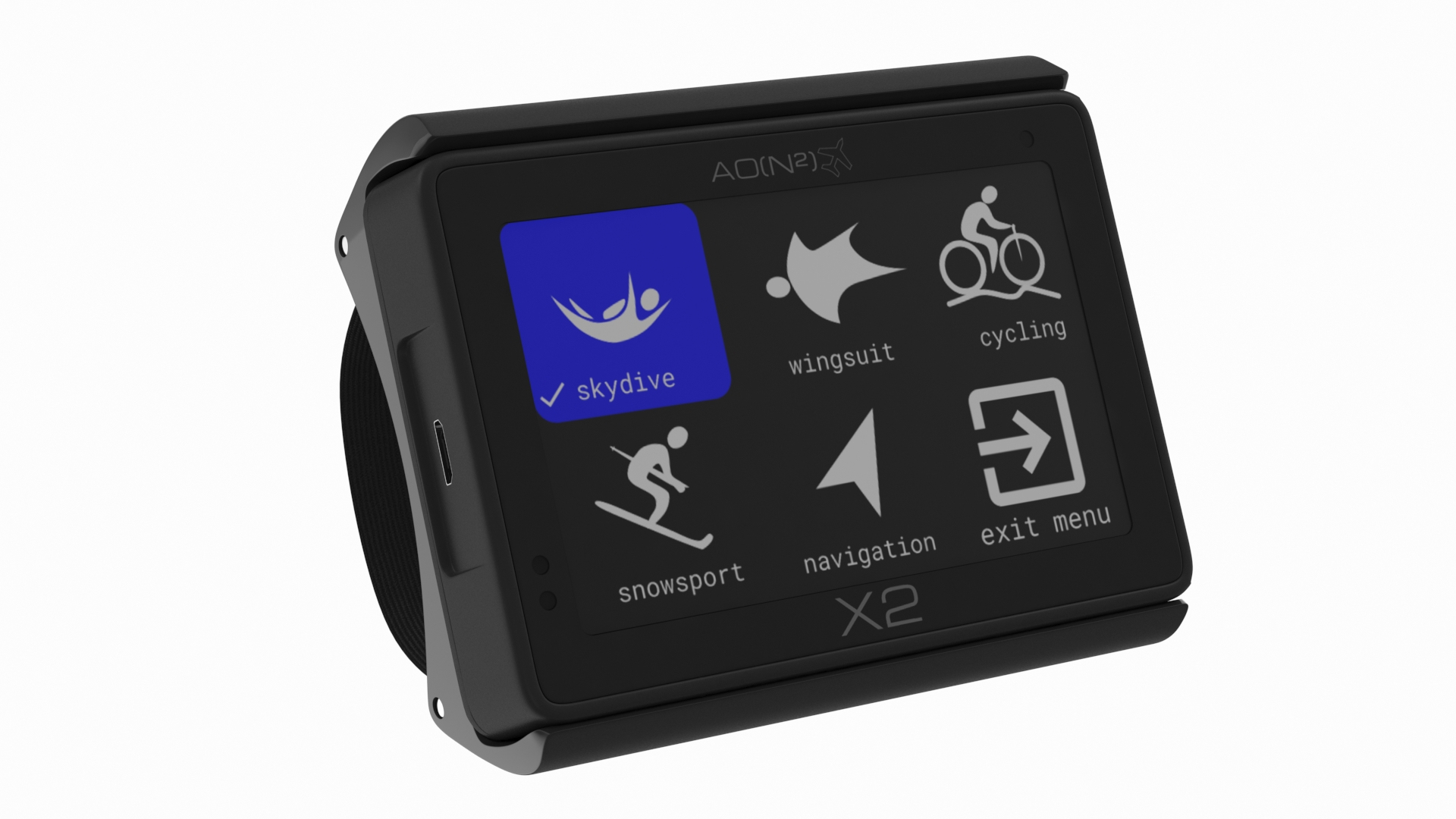 Aon2 x2 digital skydiving 3D model TurboSquid 1651790