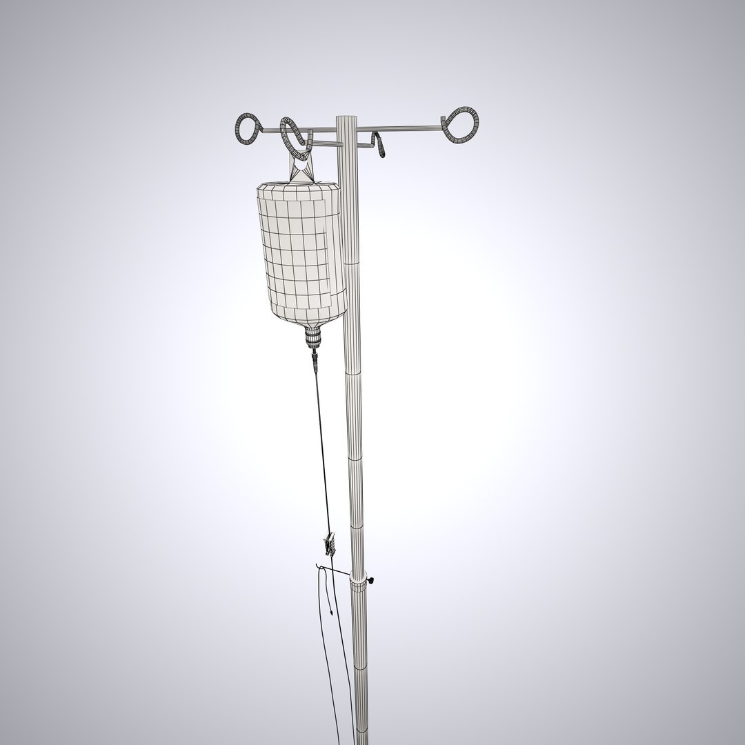 3d Model Intravenous Line Iv