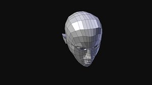 human head 3D model
