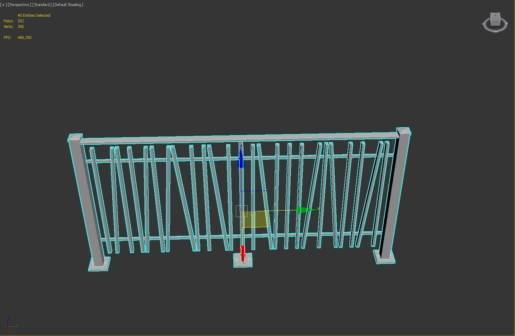 Steel Railing 3D - TurboSquid 1412360