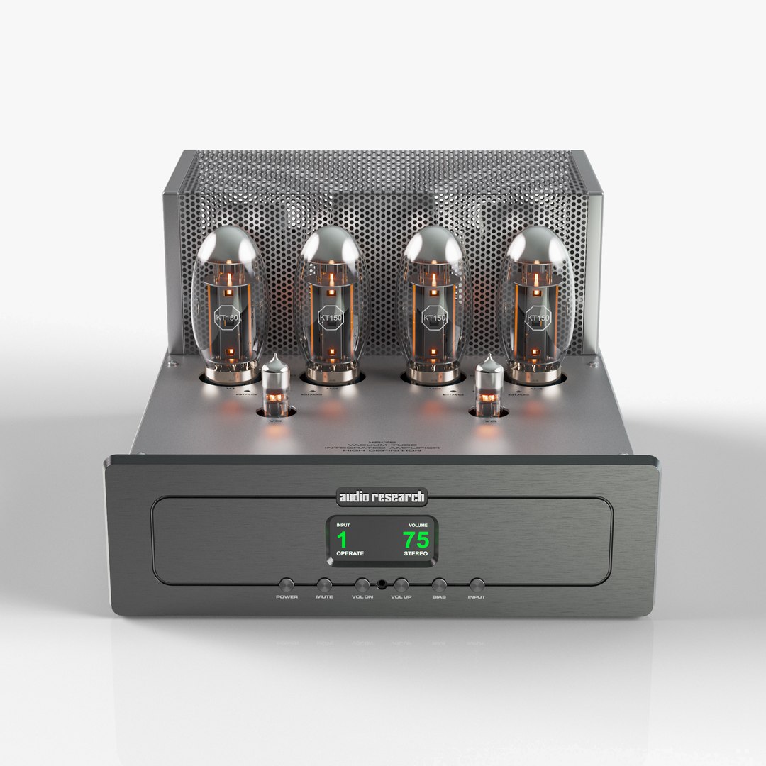 3D model Audio Research VSi75 in Black TurboSquid 2007872