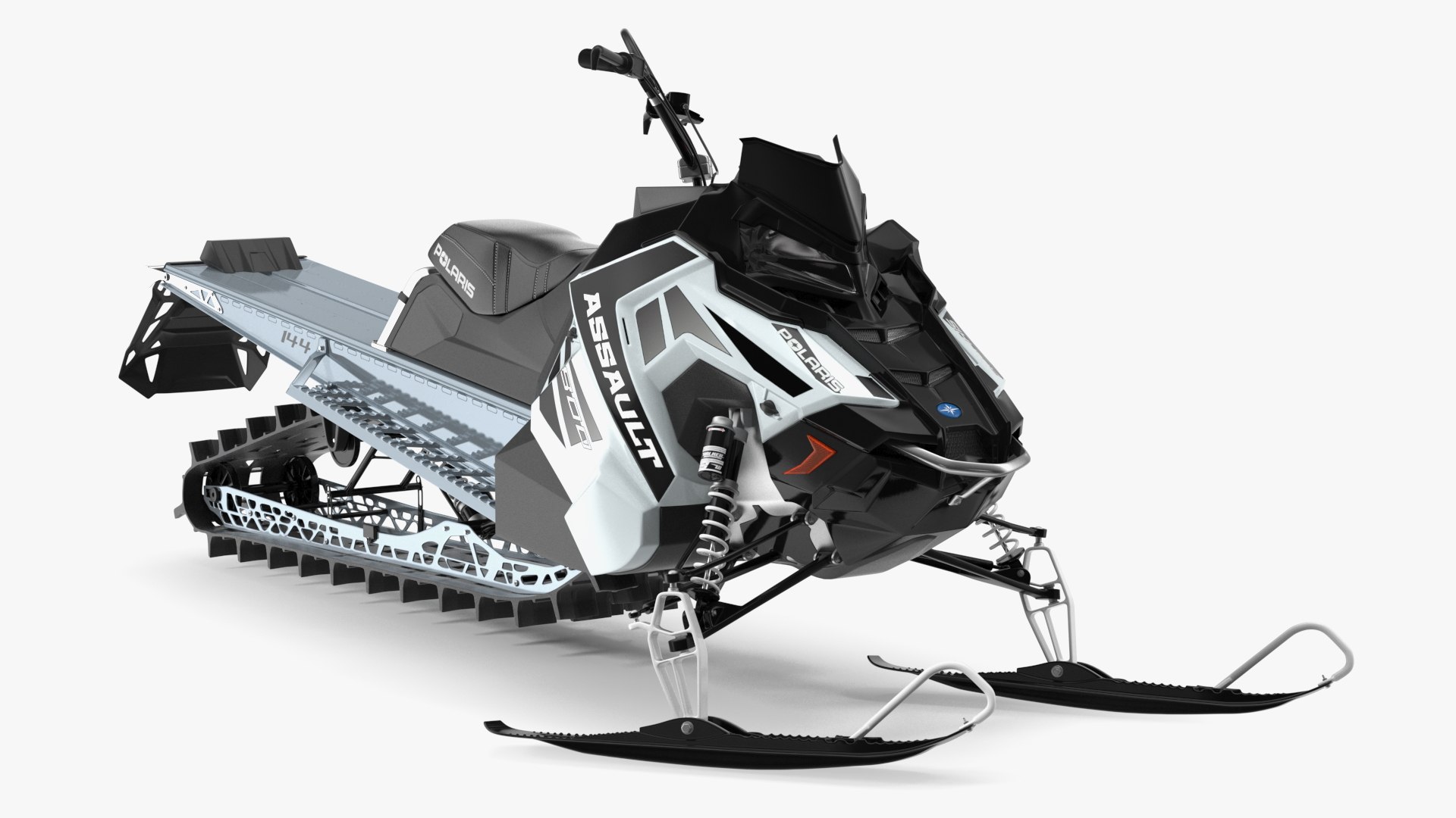 Sled Polaris Black Rigged(1) 3D model preview