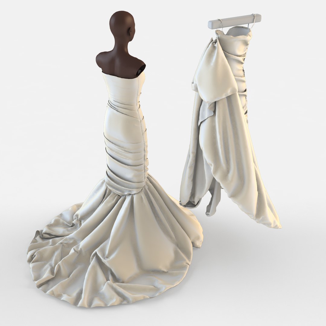 3d Model Wedding Dress