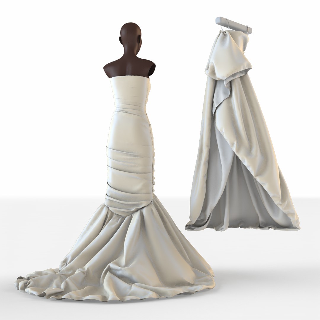 3d Model Wedding Dress