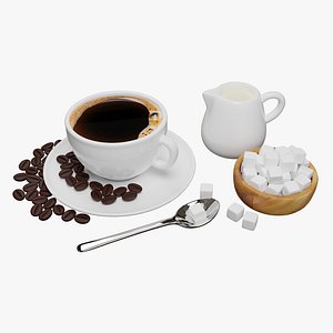 Black Coffee 001 3D model