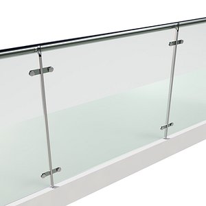 3D stainless steel glass railing