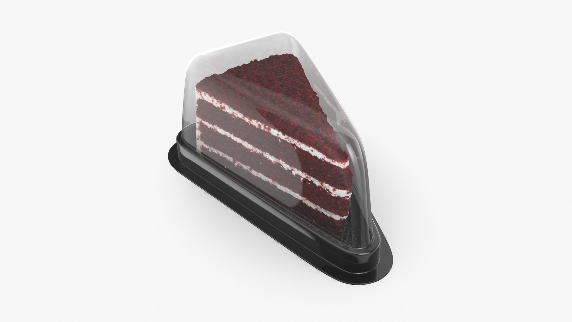 Red Velvet Cake Triangle Box 3D Model - TurboSquid 2195669