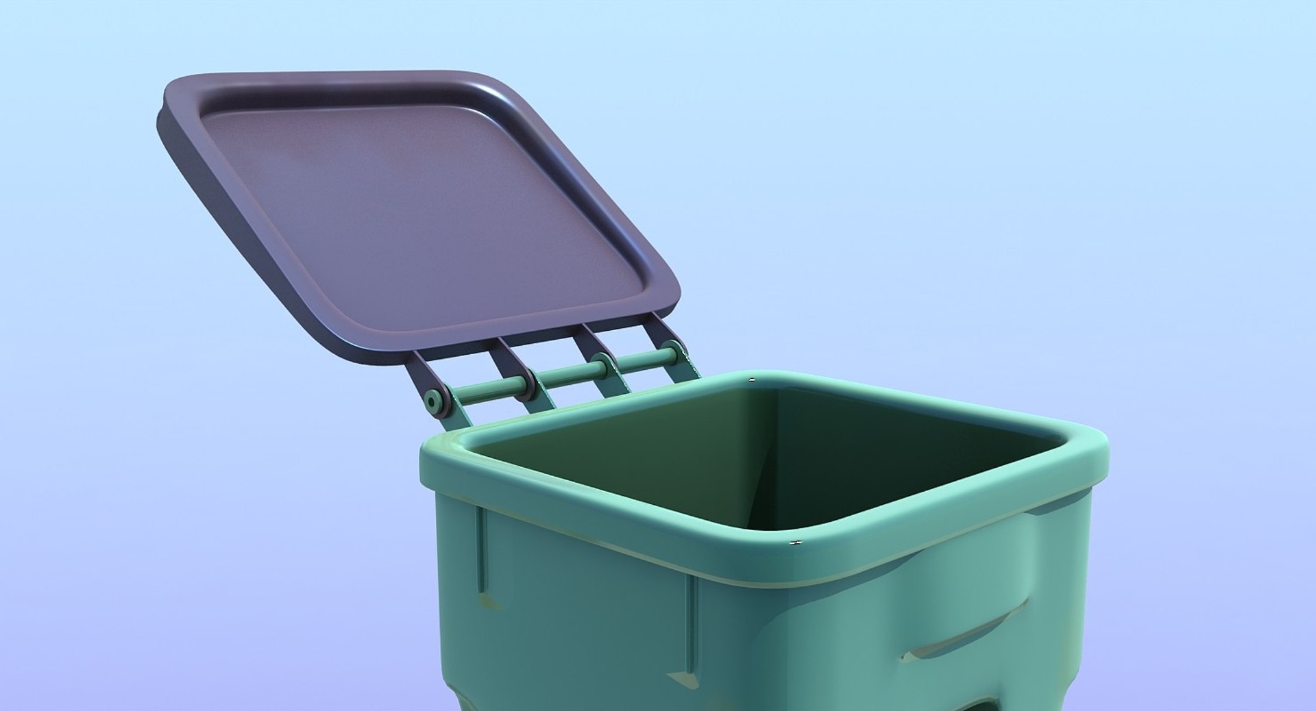 3d Wheeled Cart Toter Model