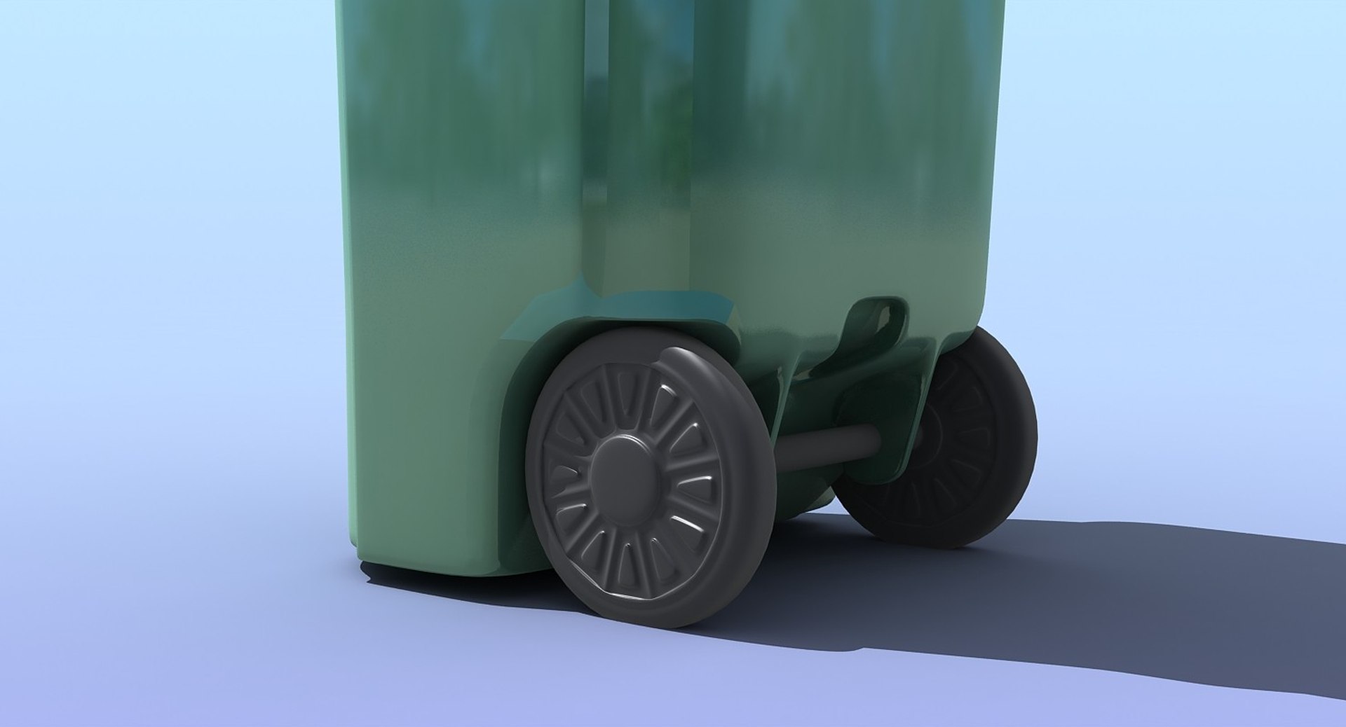 3d Wheeled Cart Toter Model