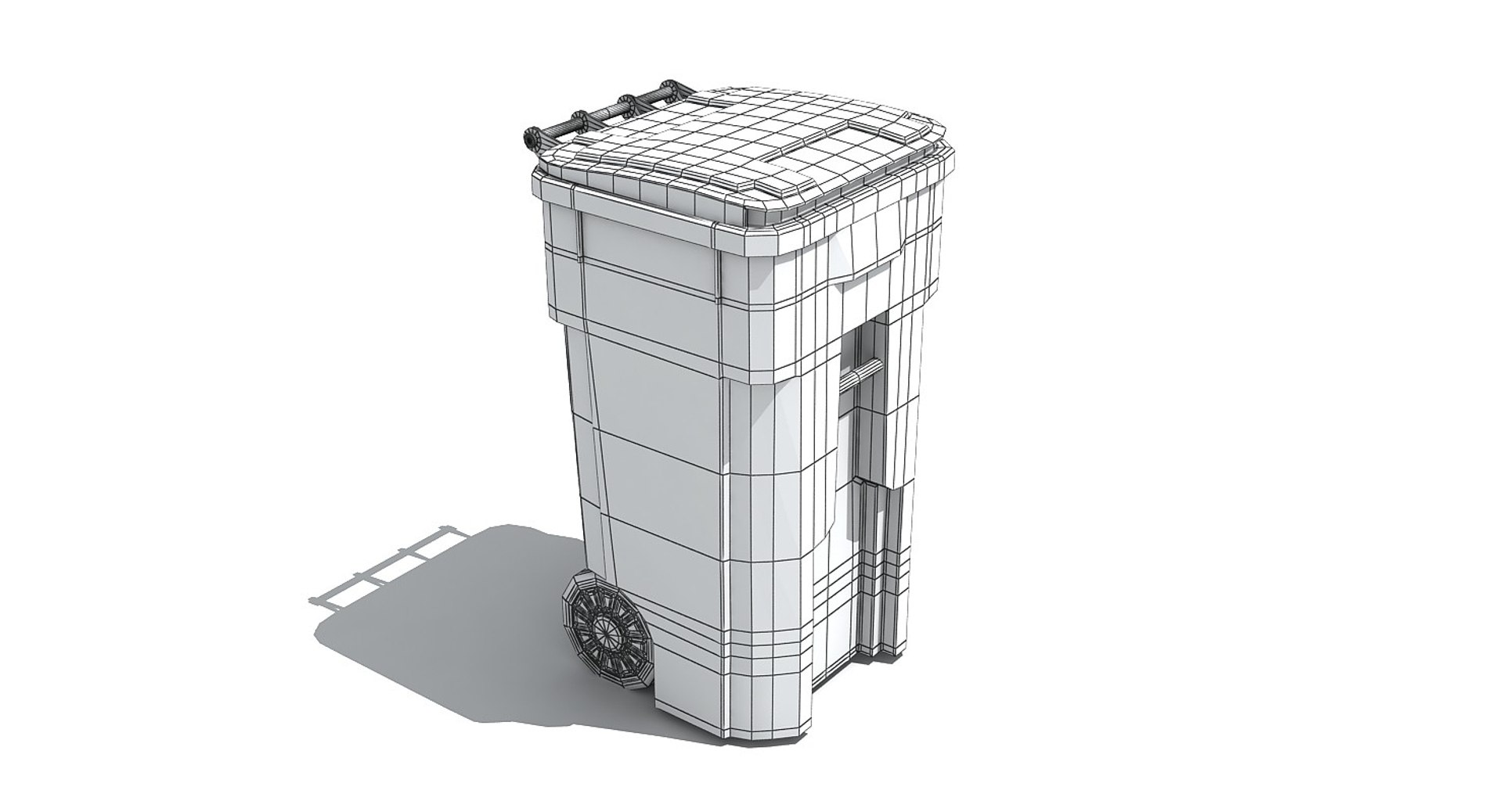 3d Wheeled Cart Toter Model