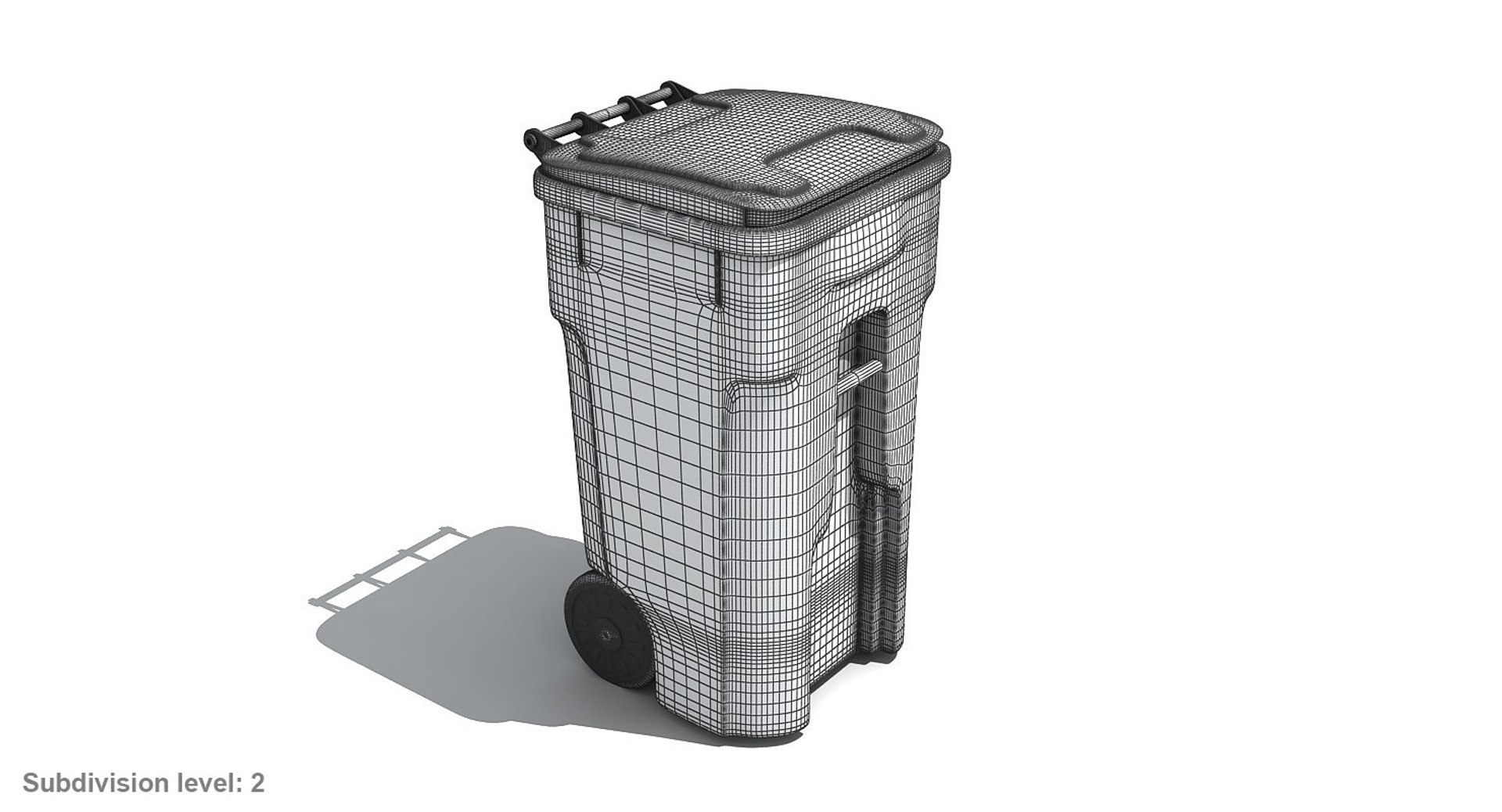 3d Wheeled Cart Toter Model